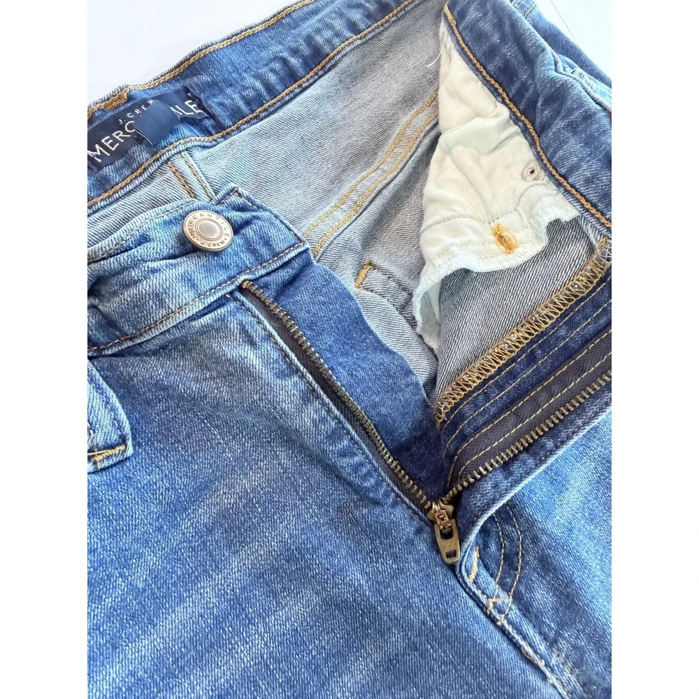 J.Crew Mercantile Jeans Women‎ 29 Blue Distressed Raw Hem High Rise